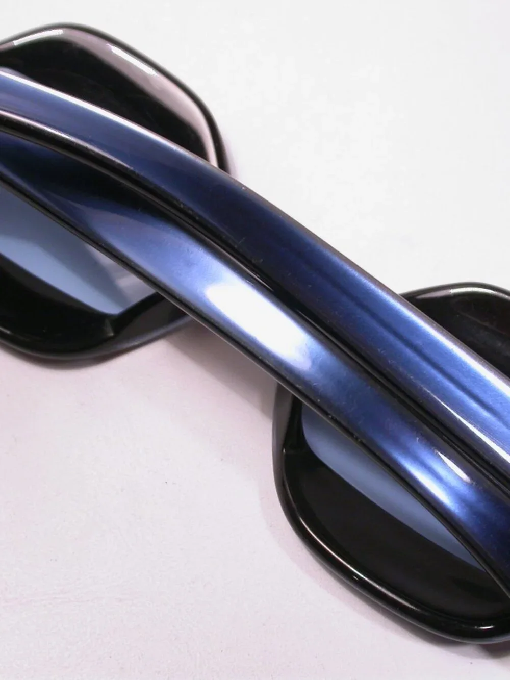 Vintage Mid Century Unusual Blue Pearl Tropic Cal Sunglasses Handmade France